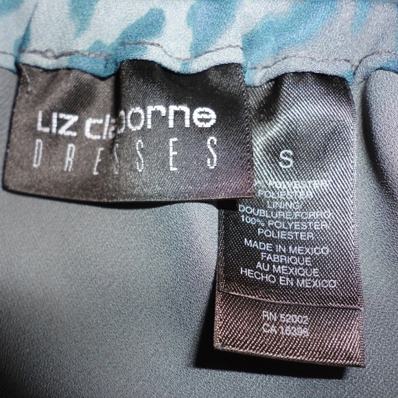 Liz Claiborne Dresses Blue Grey Leopard Skirt Sz S - Picture 4 of 4